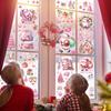 Christmas Decorations Scene Arrangement Glass Windows Window Stickers