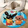 Bing Bunny, Materiale de pictură, Covoraș pentru scaun, Covor rotund, Covor de birou, Lavabil la mașină, Antiderapant, Potrivit pentru sufragerii, Dormitoare