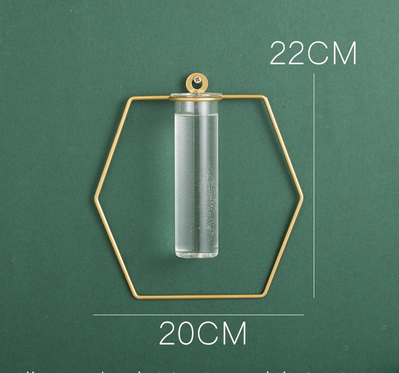 Nordic Ins Glass Test Tube, Hydroponic Vase, Wall Decoration, Home Decoration, Modern, Simple