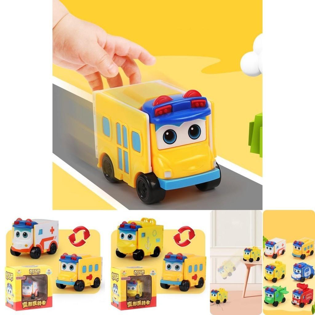 Transformable And Reversible School Bus Toy For Kids
