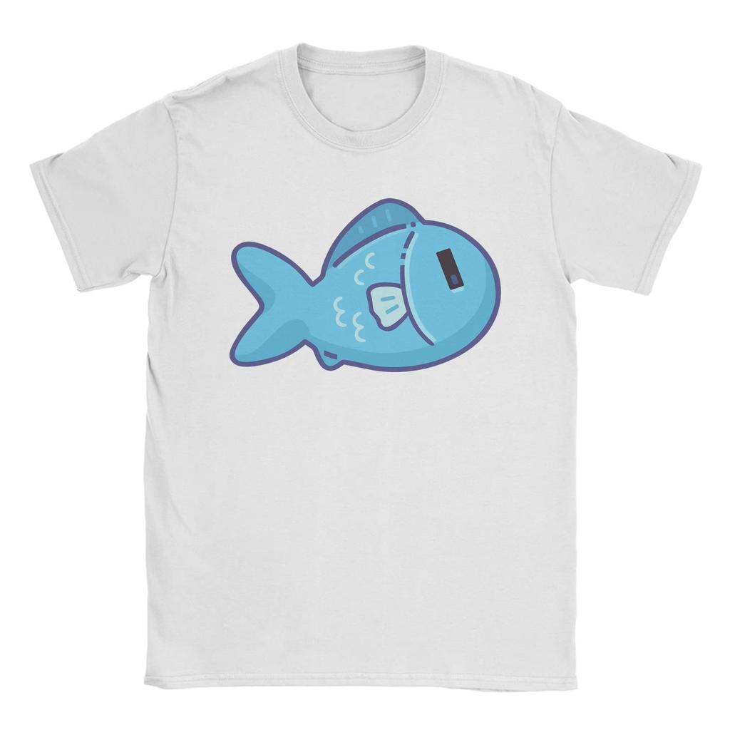 Cute Fish 100 Cotton T Shirt for Couple Beach  Y2K Basic T Shirts O-Neck Fashion Tee Shirt  Tops Winter Comfortable Innerwear