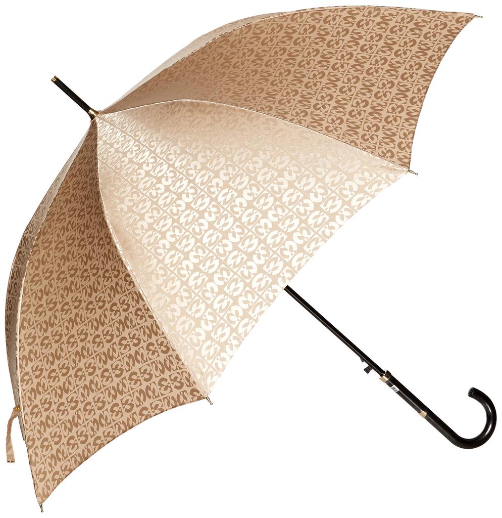 Moonbat Mila Schon Long Logo Jacquard Jump Strong Wind and Heavy Rain Rib Approximately Product Women's Umbrella, Design, Windproof, Umbrella,