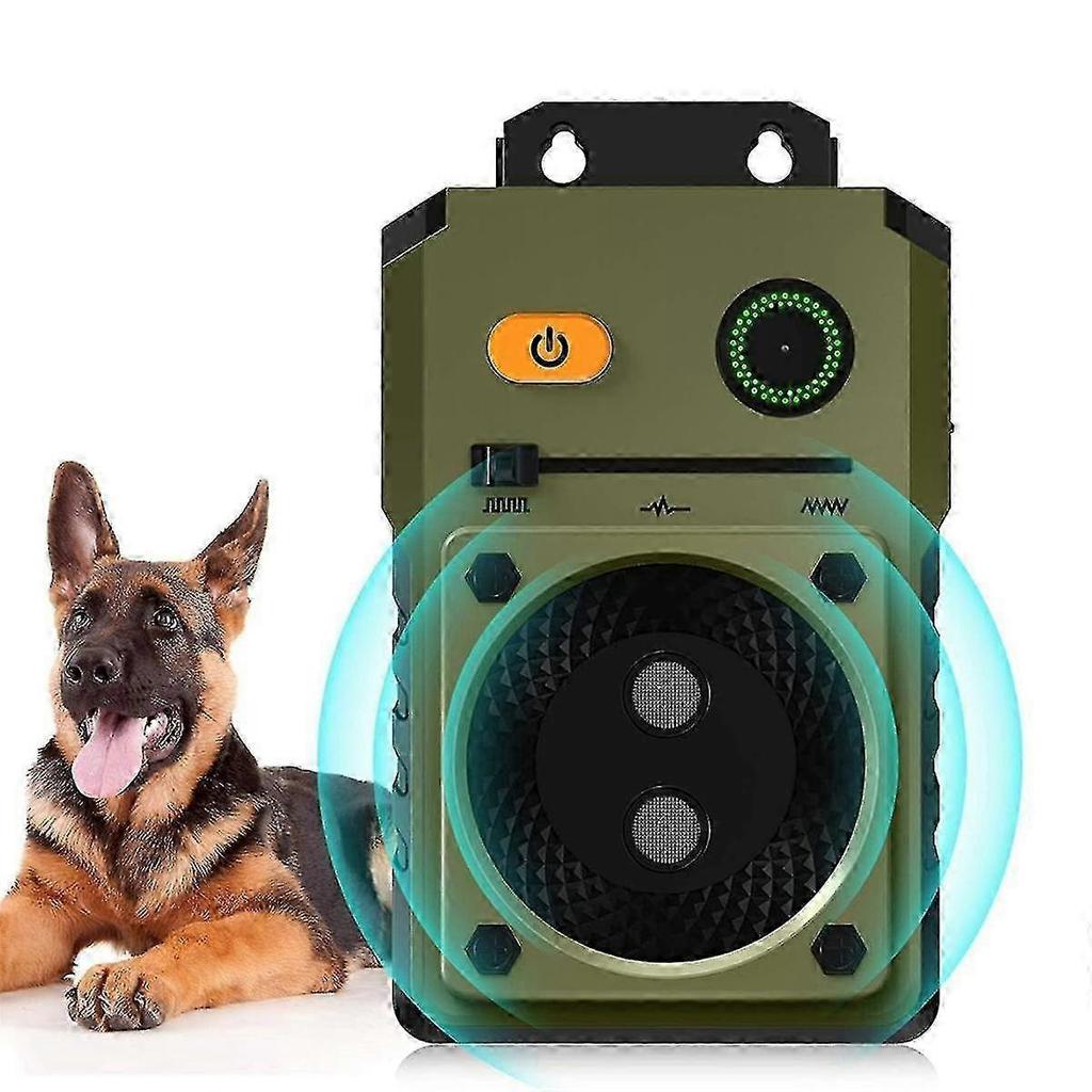 NEW Anti-Barking Device with 50FT Range: Outdoor Bark Control Box with AI Voice Control Technology. Fits All Dogs