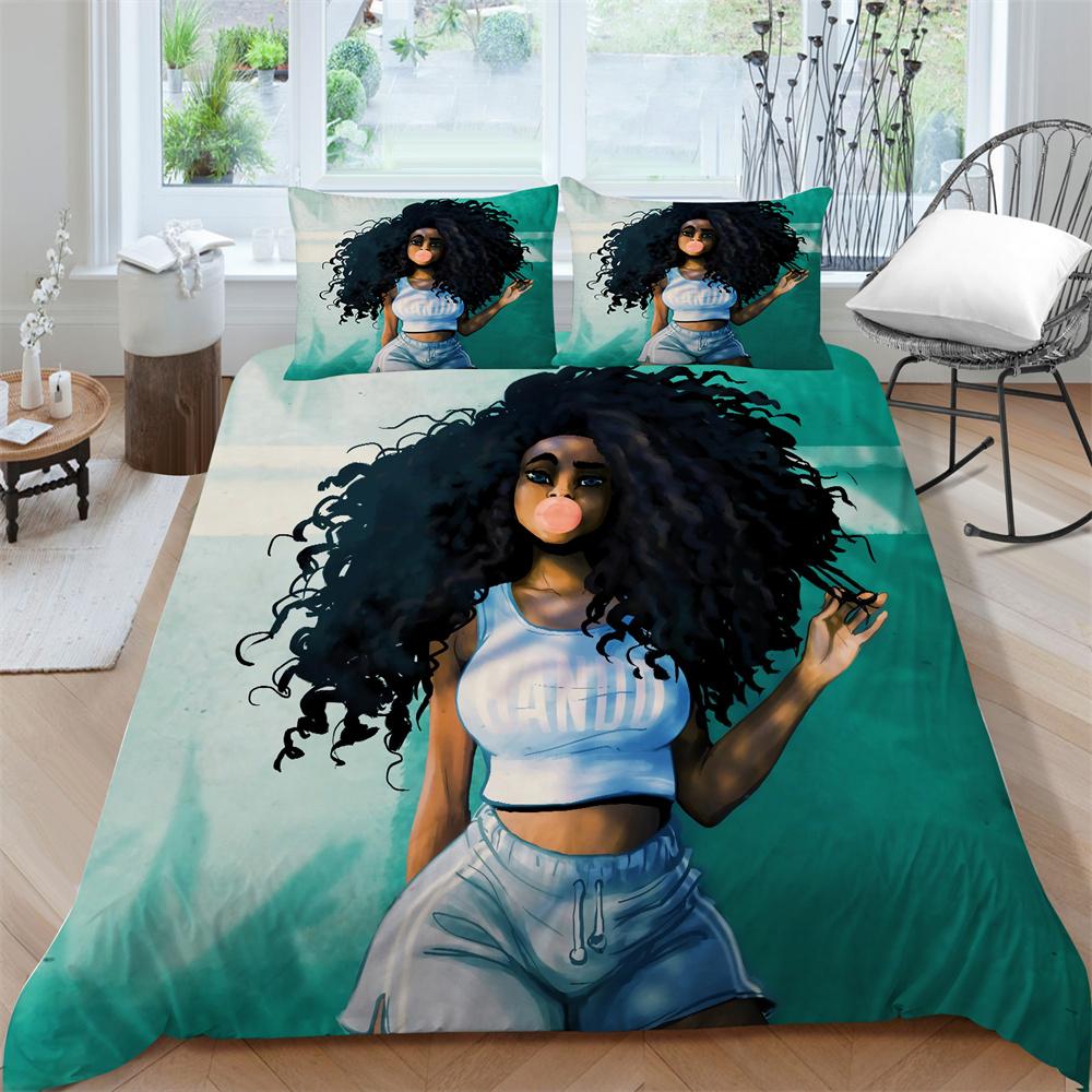 Seturi de cuverturi de pat cu design unic de modă nouă, set de pat pentru acasă cu desene animate, costum de lenjerie de pat pentru pictură pentru fete, cuverturi de pat pentru copii, husă de pilota