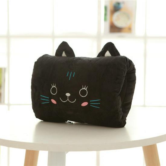 Cartoon USB Heated Plush Hand Warmer Pillow - Removable, Washable, No Water Required