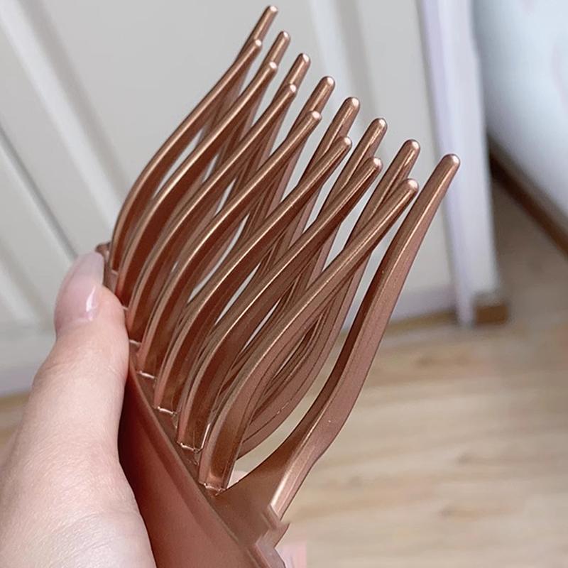 Double Row Big Tooth Comb Wide Tooth Ladies Special Perm Curly Plastic Large Fluffy Long Hair Styling Comb Salon