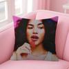 Singer Olivia Dean Double-Sided Printed Pillow Cover Short Plush Suitable Living Rooms Bedrooms Sofas Throw Cushion Cover