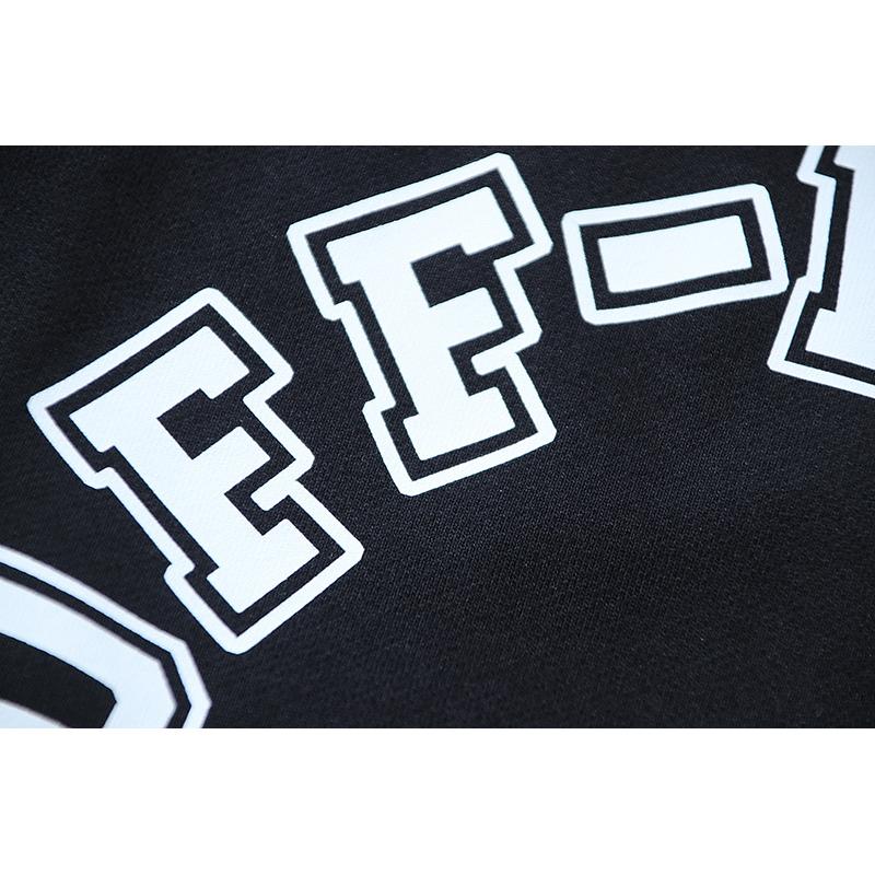 1063 Off-White 2025 Jesień/Zima Nowy OW Litera Nie. 23 Mikronowe Nadrukowane Męskie i Damskie Bluzy z Kapturem