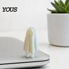 Spooky Ghost Ornament 3D Printed Halloween Figurine, Statue, Movable Joints Matte White Figure Fidget Toy, Desktop Decoration for Home Office,