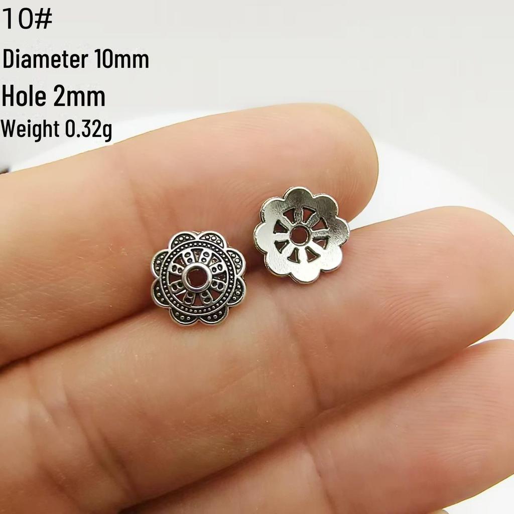 Tibetan Silver Flower Tray Spacer for DIY Bracelets & Jewelry