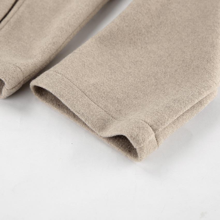 Women's Oversized Wool Coat Elegant Short Jacket Double Breasted Winter Casual Outerwear