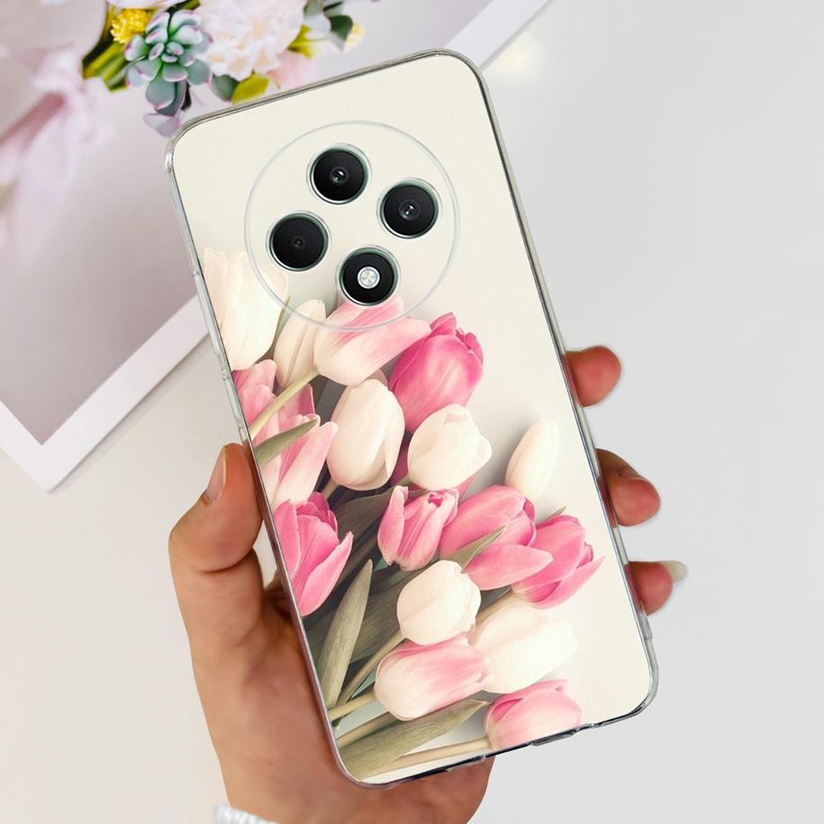 For Oppo Reno12 F Case CPH2637 Shockproof Cover Cute Cat Cartoon Soft Slim Clear Phone Cases For OPPO Reno 12F 4G CPH2687 Fundas
