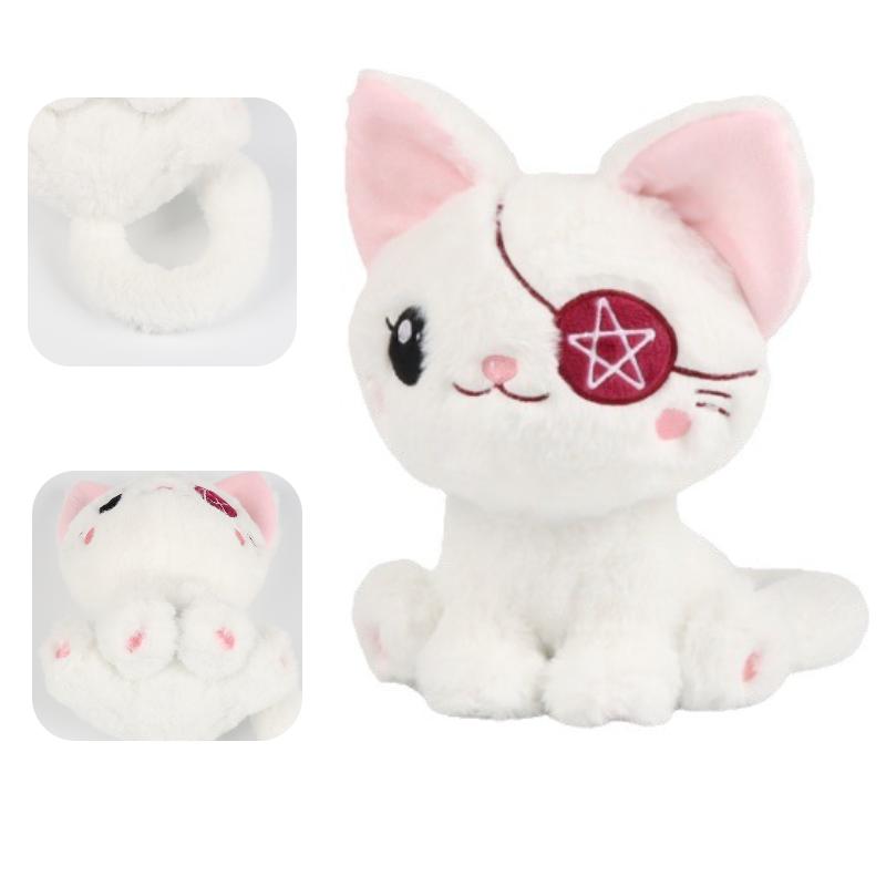 Cat Pirate Plush Toy Stuffed Animal Doll Halloween Room Decoration Children Gift