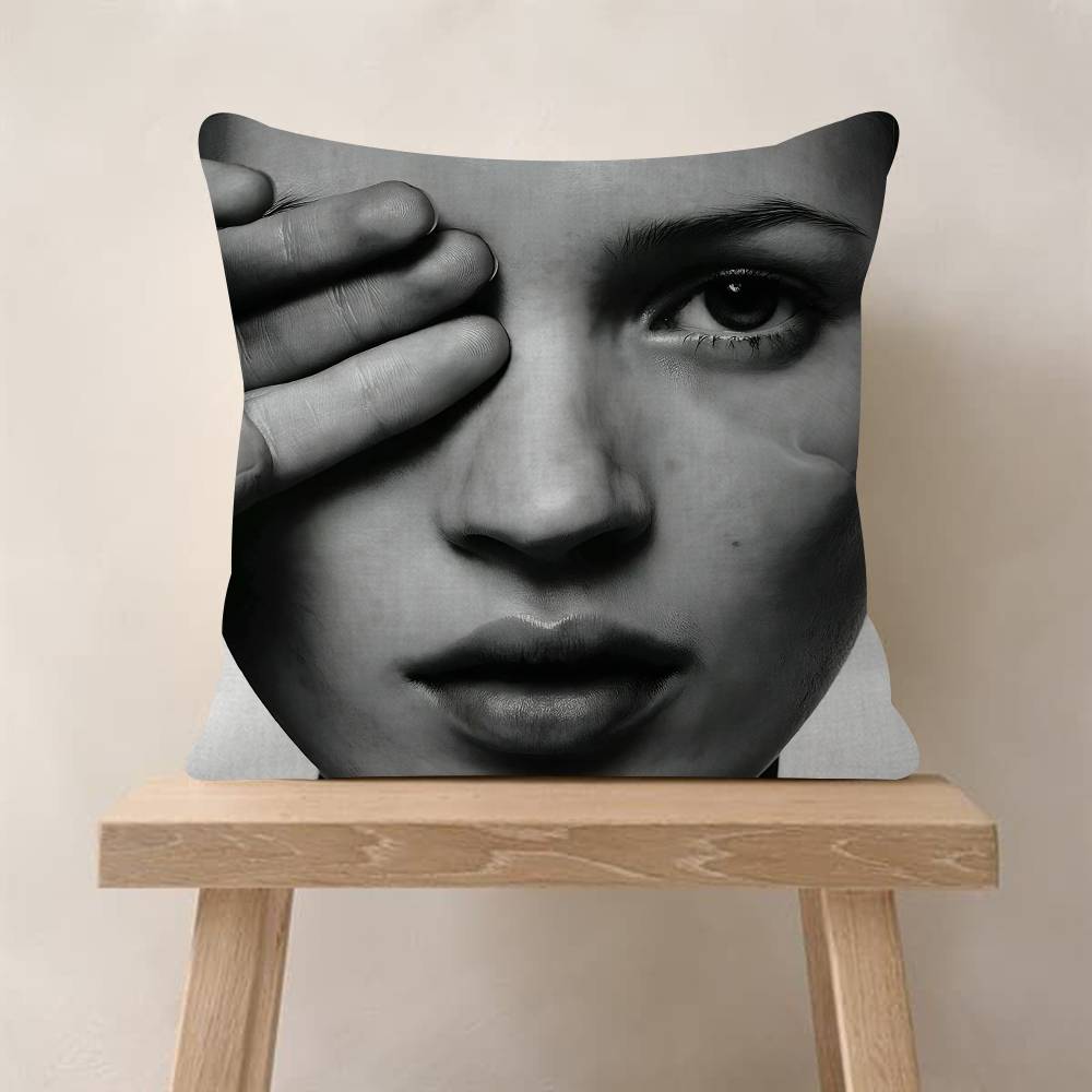 Kate Moss Fashion Modern Art Personalized Pillow Cover Kids Bedroom Wild Party Decor Pillowcase Kid Birthday Shower Gift