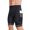 Men s Padded Bike Shorts Cycling Shorts with Easy Access Pockets Quick Dry Breathable Tight Elastic Shorts Grey M