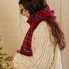 HAINT HOLIDAY CHECK MUFFLER_2COLORS_RED