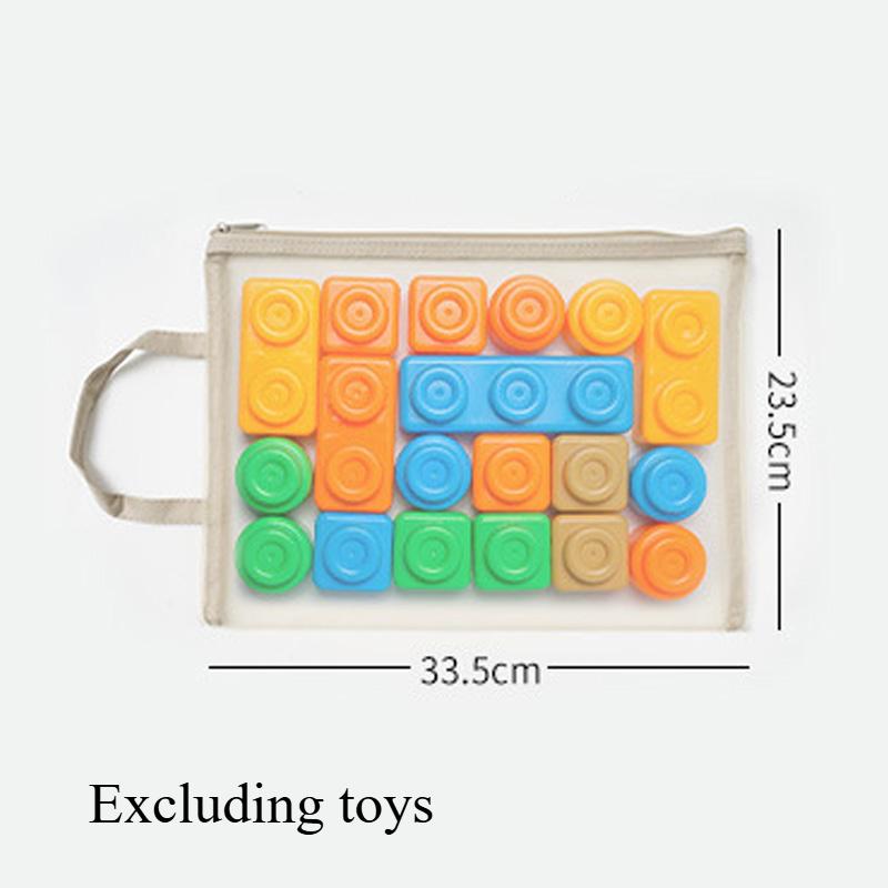 3PCS Handheld Mesh Storage Bag for Daily Necessities Portable Storage Bag for Children's Toys and Building Blocks Storage Bag