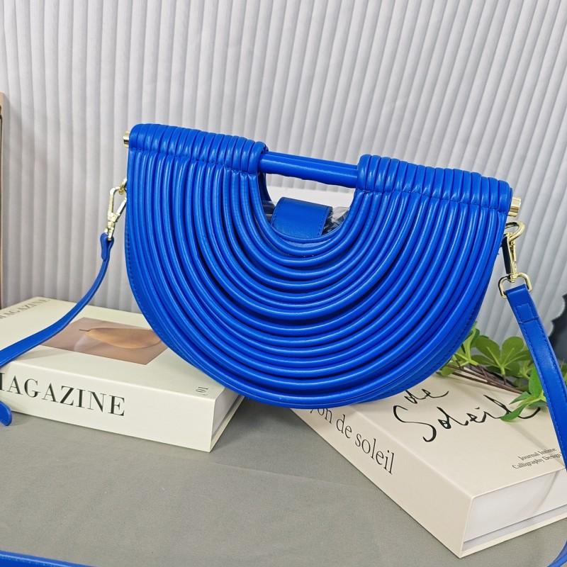 Bags Portable Woven Single-shoulder Diagonal Handbags Female Niche High-end Personalized Fashion