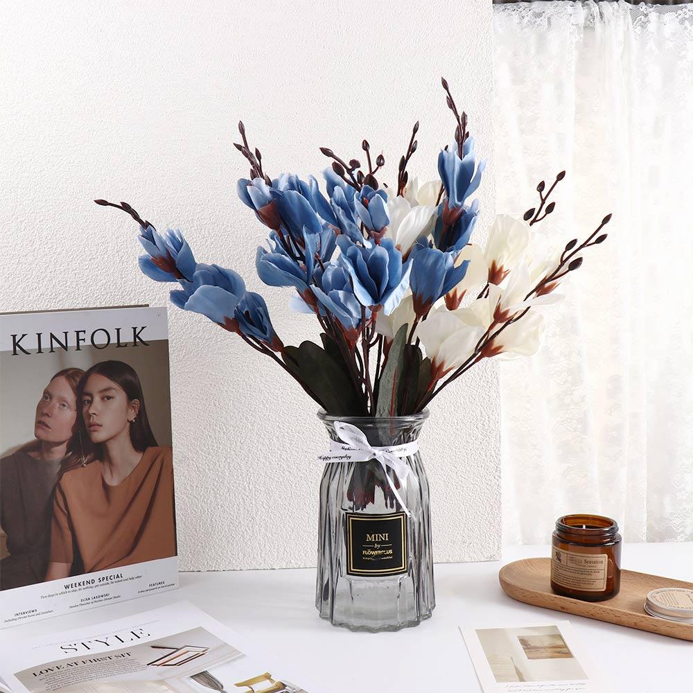 Magnolia Flower Home Decor Household Fake Flower Artificial Flower Table Decoration Wedding Bouquet