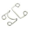 50 Pairs Metal Buckle Waist Adjustment Accs Sewing Hook Clasp Button Collar Invisible for Bra Extender Underwear Jeans Pants