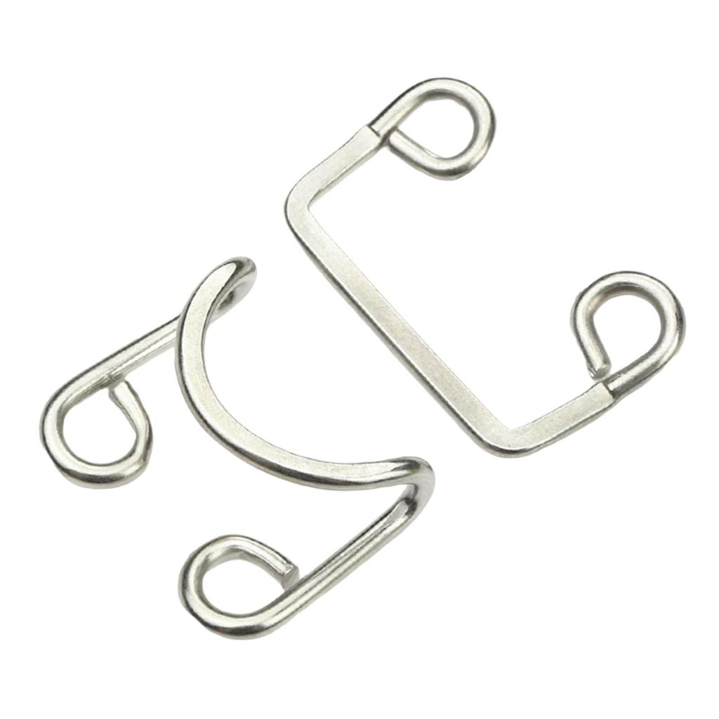 50 Pairs Metal Buckle Waist Adjustment Accs Sewing Hook Clasp Button Collar Invisible for Bra Extender Underwear Jeans Pants