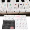 Piano Keyboard Stickers for 88/61/54/49 Key Self Adhesive Removable Piano Keyboard Letters for Begin