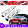 Chrome Car Door Handle Cover for Dodge Dakota 2005 2006 2007 2008 2009 2010 2011 Ram Dakota Luxury Exterior Accessories Stickers