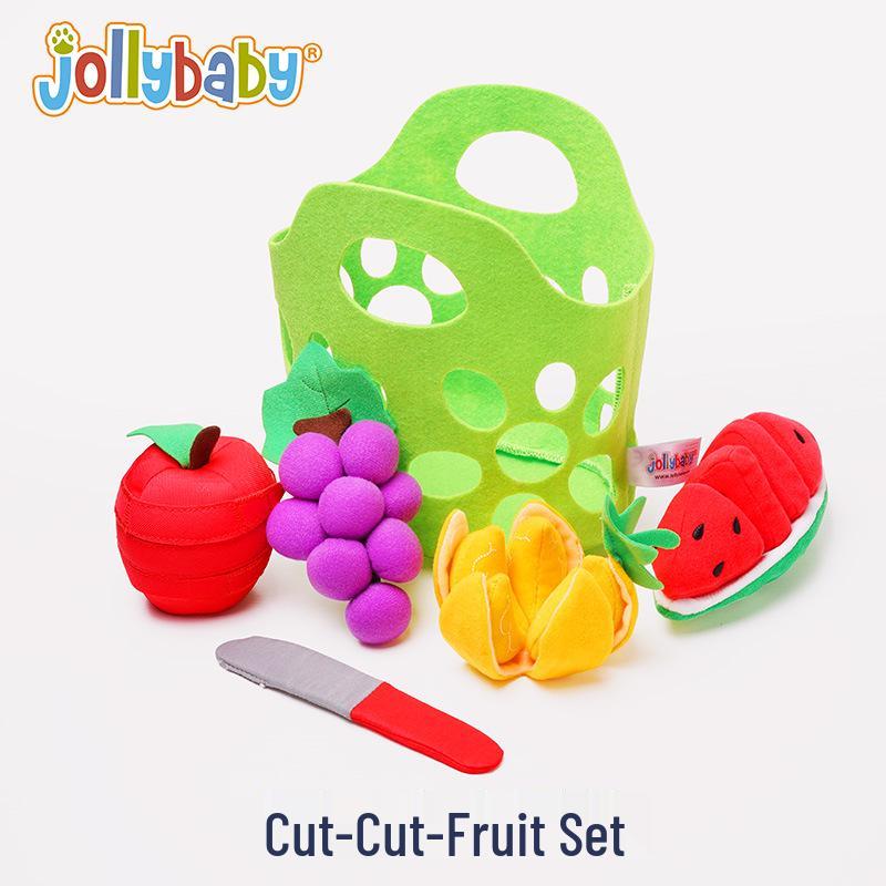 

Корзина для нарезки фруктов Jollybaby для детей, ролевые игры, с музыкой и липучкой.