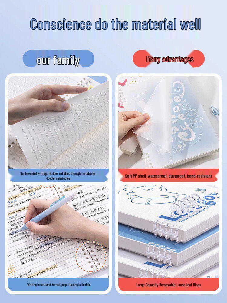 

Sprunki Simon Blake Cute Sticker Pack & Student Notebook Binder HK1989 Loose-leaf