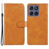 For Motorola Edge 60 Fusion 5G Case PU Leather Wallet Protective Phone Cover Calf Texture