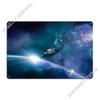 Space Metal Plaque Poster Painting Sign Wall Decor Wall Decor Designs Tin Sign Poster