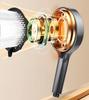 New 15CM High Pressure Shower Head for Hard Water High Pressure Shower 7 Modes Adjustable Spray with Massage Bathroom