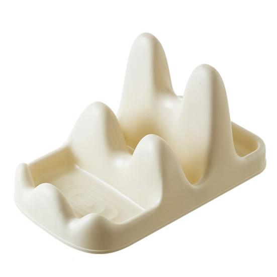Pot Lid and Spatula Holder U-shaped Slot Multipurpose Countertop Spoon Fork Spatula Rack Kitchen Storage Holder