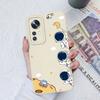 Case For Xiaomi 12 Pro Lite Ultra Cute Flower Astronaut Soft Liquid Silicone Anti Drop Phone Back Cover For Xiaomi12 Funda Capa