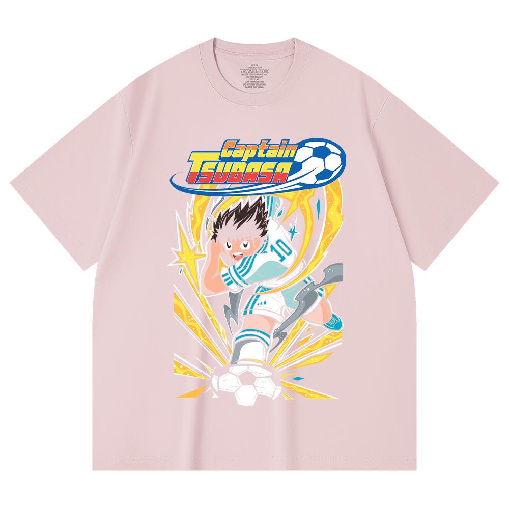 230 Gsm 100% Cotton Captain Tsubasa V1 Print Unisex Heavy Cotton T Shirt