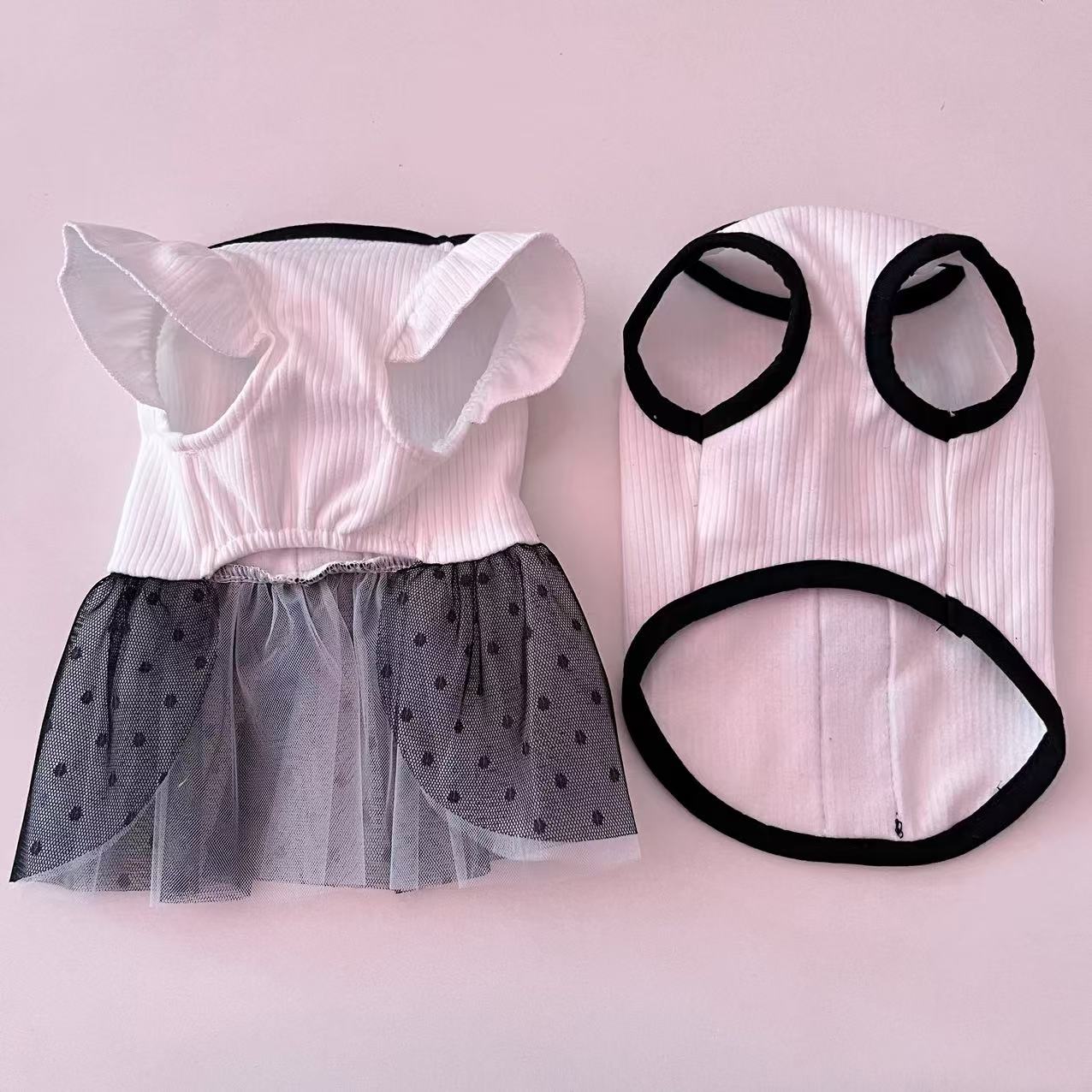 

Pet cat teddy bear small dog dog clothes spring and autumn summer dress vest dress children couple outfit XL (recommended 11-7.5 kg)