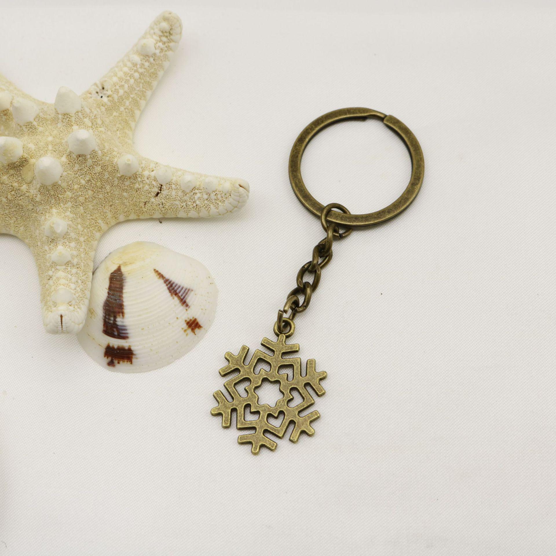 HEEIN Snowflake Keychain Pendant бронзовый