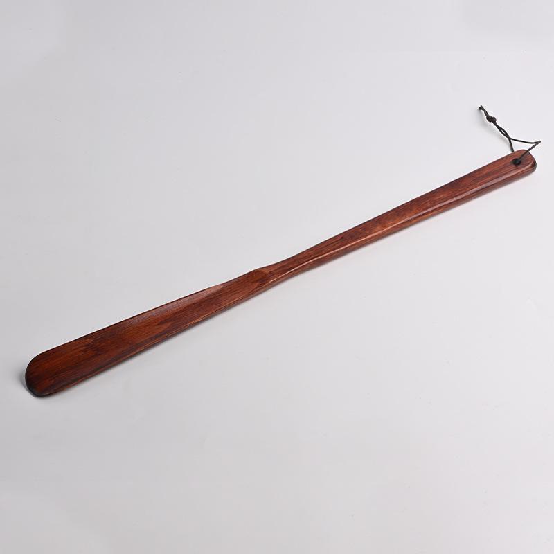 Wooden Long-Handle Shoe Horn for Pregnant Women and Elderly