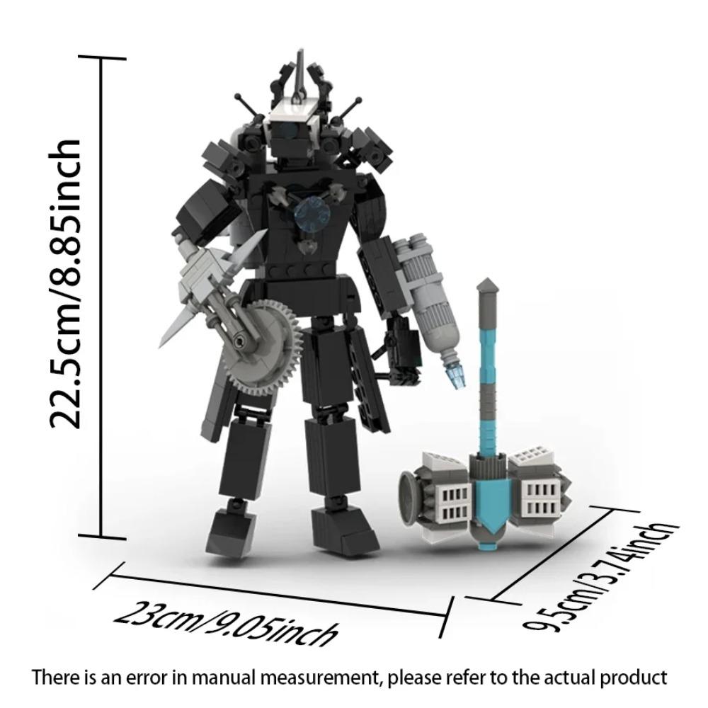 Moc Skibidi Toilet Action Figures Builing blocks,Camerman Titan Speakerman Surveillance Man TVMan Boys Bricks Toys For Kids Gift