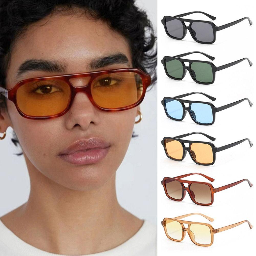 UV Protection Lightweight Comfortable Durable High Quality Stylish Retro Timeless Trendy Leopard Square Shaped Sun Glasses
