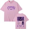 2026 Anime Chainsaw Man Reze Magliette Grafiche Double Sided Uomo Donna Moda Casual Morbido Cotone Maglietta Top Unisex Regalo per Appassionati di Manga