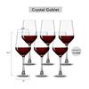 Red Wine Goblet ,Large Crystal Wine Glass, Christmas Durable Modern Beautiful Stemmed Wine Glasses,Clear Stylish Wine Glass