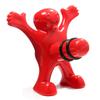 Reusable Funny Happy Man Red Plastic Wine Cork Bottle Plug Bottle Stoppers Kitchen Bar Tools