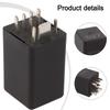 Replacement Part Car Maintenance Colour Black 04L907282B Relay Non-deformation Quick To Tall Replacement Tallation