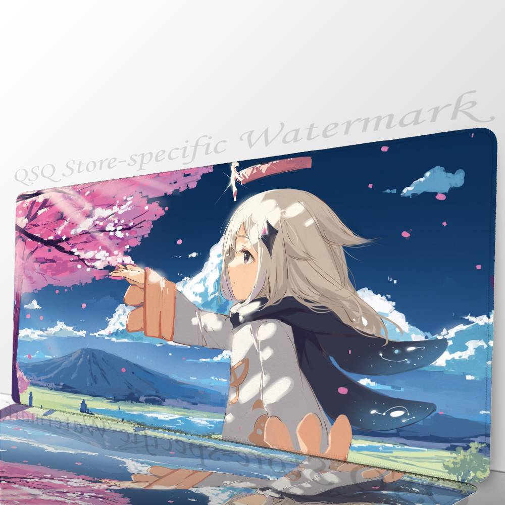 Paimon Game Anime Genshin I-Impact Mousepad Non-slip Suitable For Office Computers Laptops E-sports Game Desk Mats XXL Keyboard