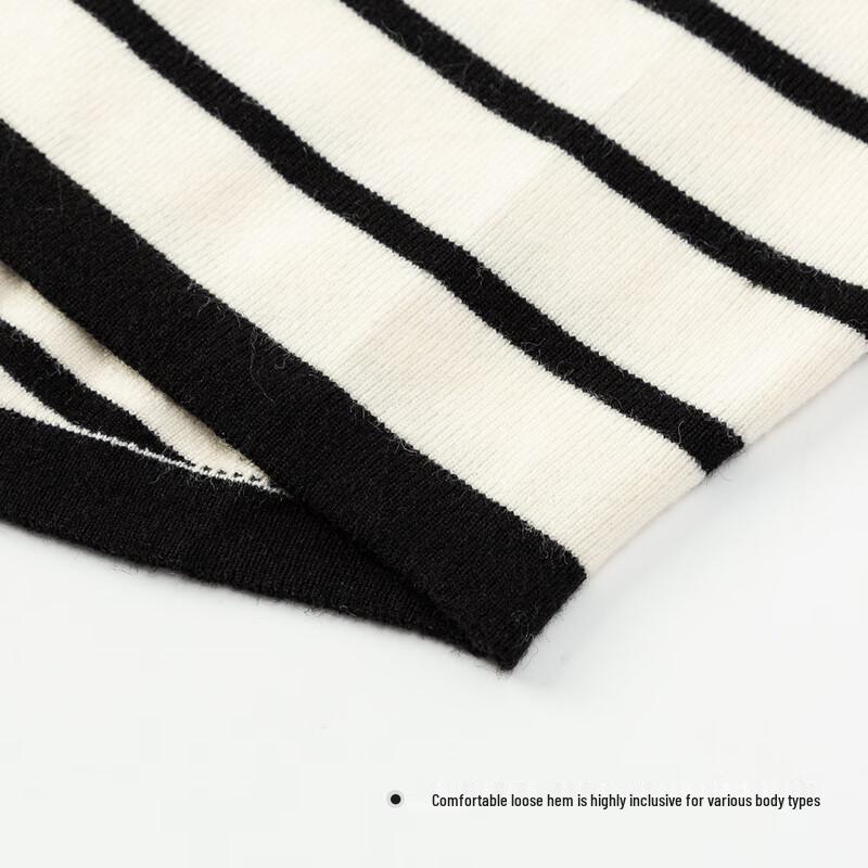 FivePlus Women's Striped Hooded Knit Sweater