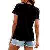 Fashionable 3D Print V-Neck T-Shirt - Lightweight & Breathable Summer Casual Wear Trendy WomenT-Shirts