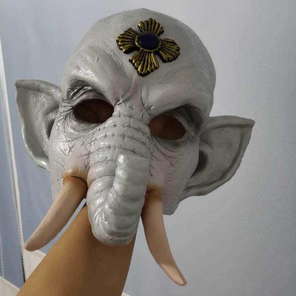 Indian elephant latex mask