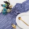 Bohemian Dreamy Bali Yarn Crepe Pleated Table Runner Tablecloth