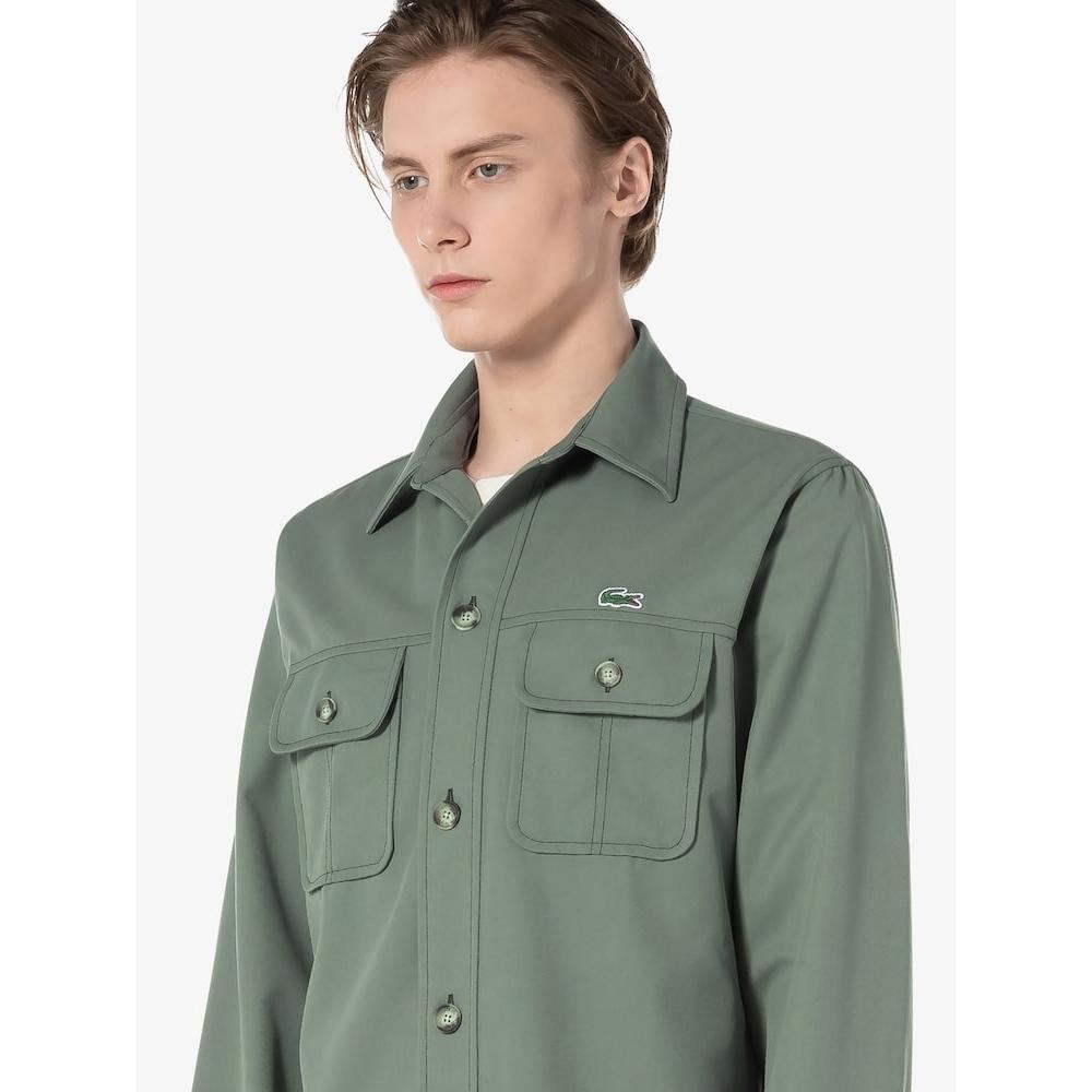 Lacoste Men S Open Collar Twill Shirt Ch7245 54g 316 q2nCh7245 54g316
